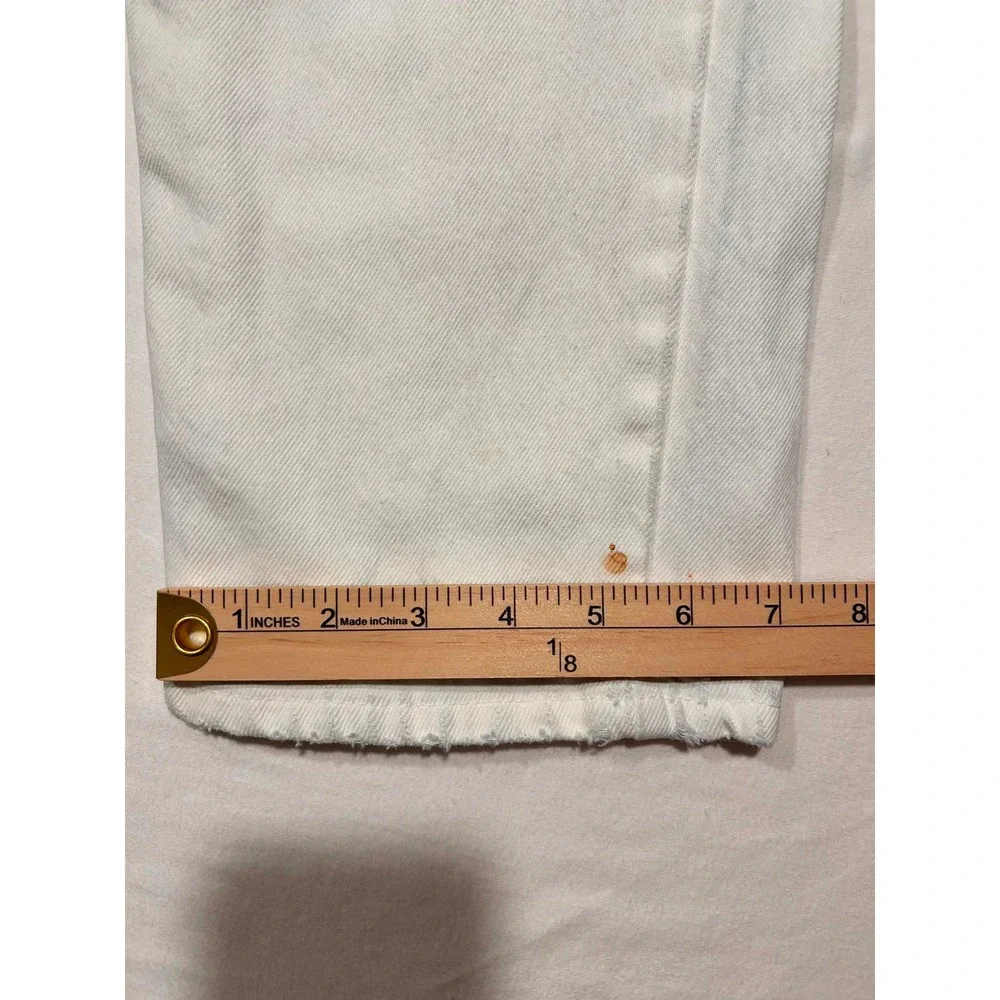 Levis 540 Vintage Orange Tab Relaxed Fit White Jeans Distressed 29x31